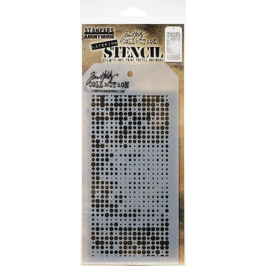 Stampers Anonymous Tim Holtz&#xAE; Halftone Layered Stencil